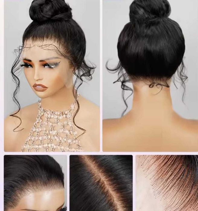 Peruca bruneta par 100% natural uman brazilian