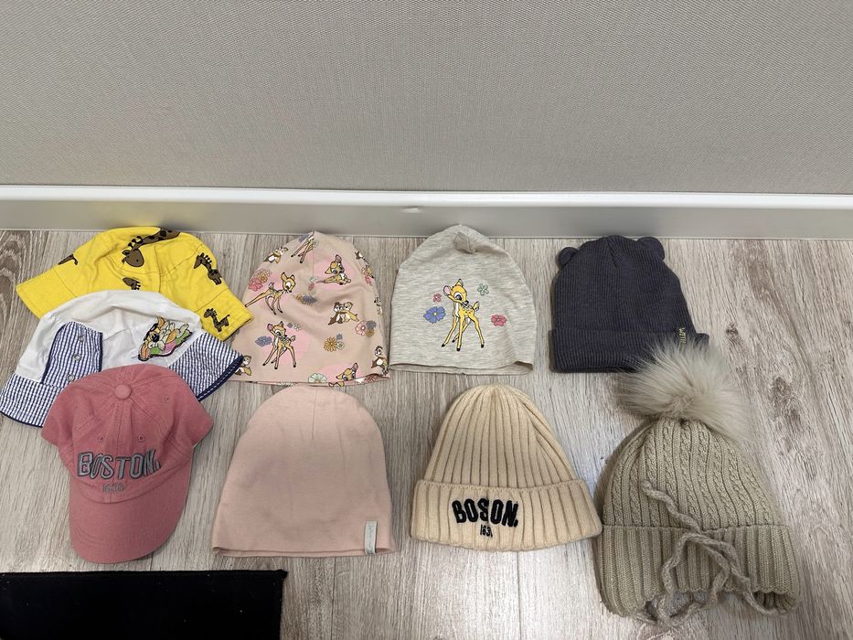 Шапочки от года до двух лет