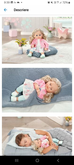 Produs NOU! CUTIE SIGILATA! Papusa Baby Anabell Zapf Creation