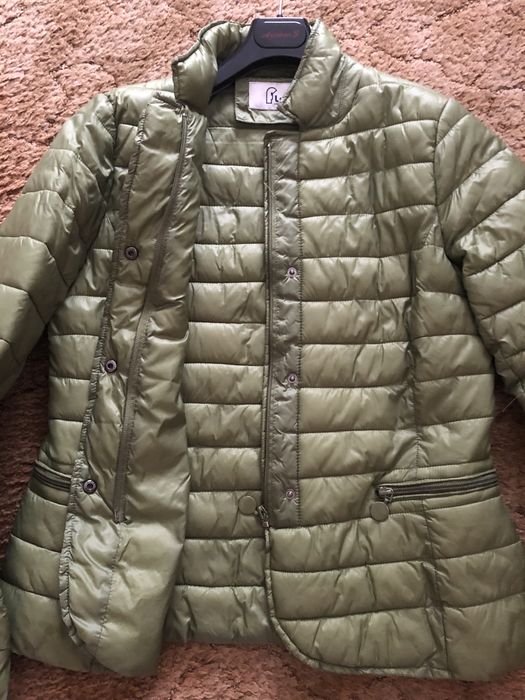 Зелено дамско ватирано яке