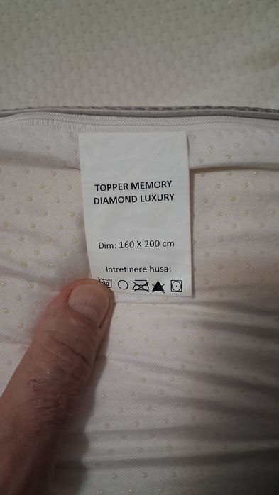 Topper spuma cu memorie