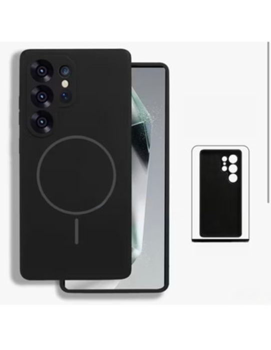 Samsung S24 S25 S25 PLUS ULTRA Husa Magnetica Alcantara Interior