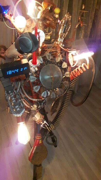 Veioză Steampunk / cyberpunk Mad Max Jules verne