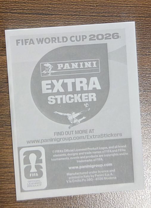 Cartonaș FIFA World cup 2026 Extra Sticker Gold cu Christian Pulisic