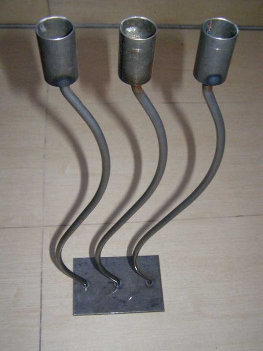 винтидж фруктиера свещник стар пепелник месинг vintage deco