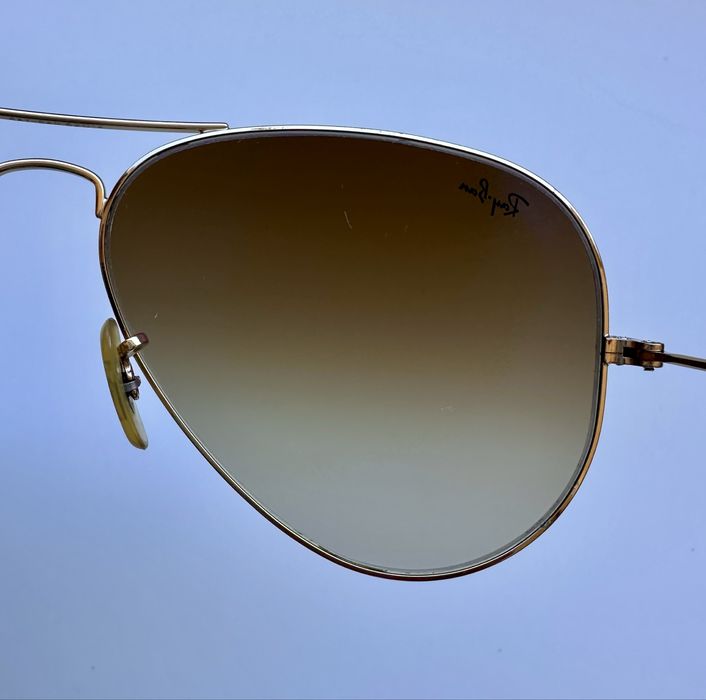 Ray Ban RB3025 Aviator Оригинални Златиста Рамка /Светло Кафяв Градиент 62mm