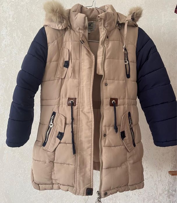 Куртка зимняя для девочек, 6-8 лет