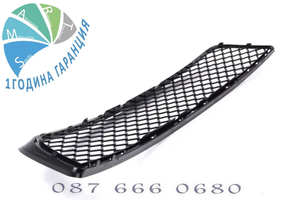 856 BMW E70 E71 X5 Решетка централна предна броня капак средна бмв х5