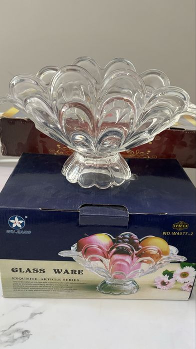 Хрустальная ваза для фруктов