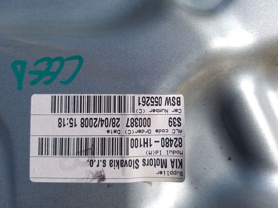 Macara geam electric dreapta fata kia ceed 1 2008 824801h100