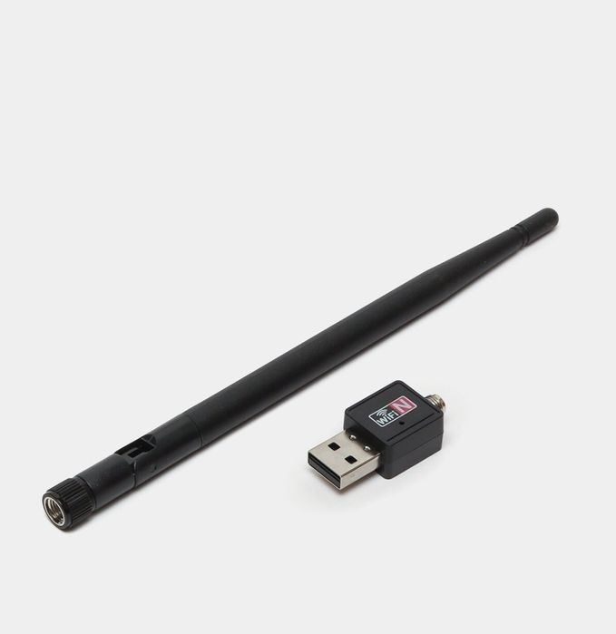 Simsiz mini WI-FI USB adapteri 130 m gacha, shovqinsiz 300 Mbs, WIN7,