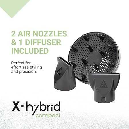 Компактен професионален сешоар GAMMA+ X-Hybrid