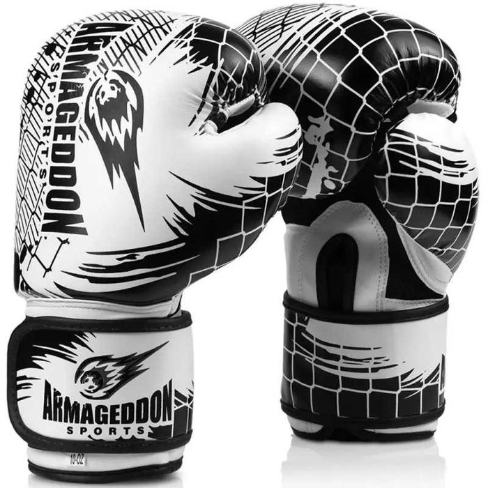 Боксови ръкавици изкуствена и естествена кожа 10, 12, 14 oz Armageddon