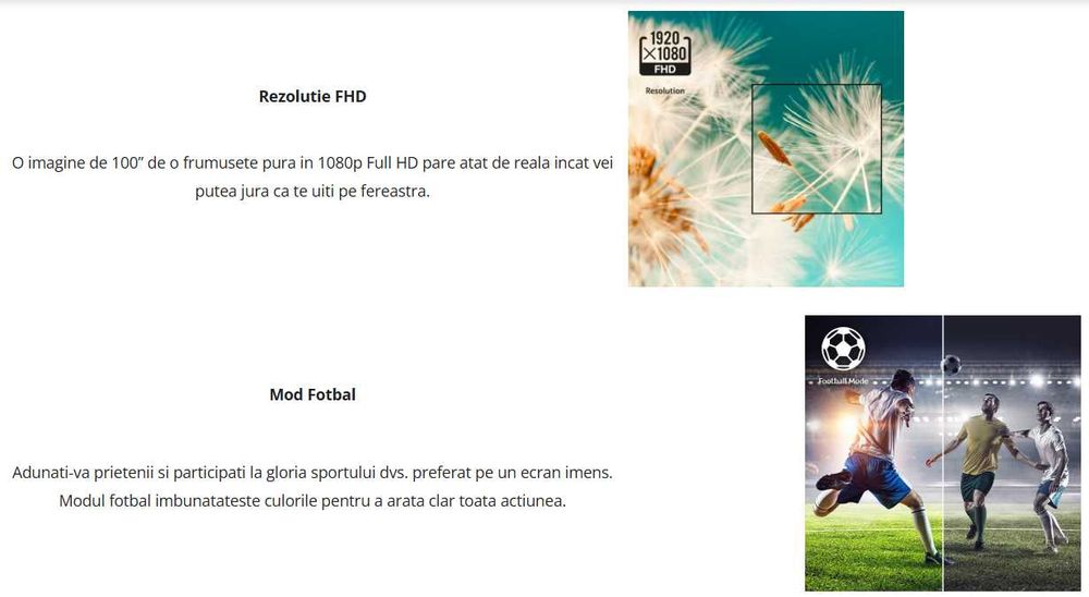 Videoproiector Acer H6541BDi,Full HD,3D, DLP, 4000 Lmn, Alb - ca NOU