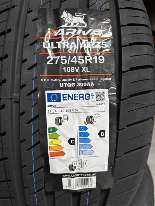 Нови летни гуми ARIVO ULTRA ARZ5 275/45R19 108V XL НОВ DOT