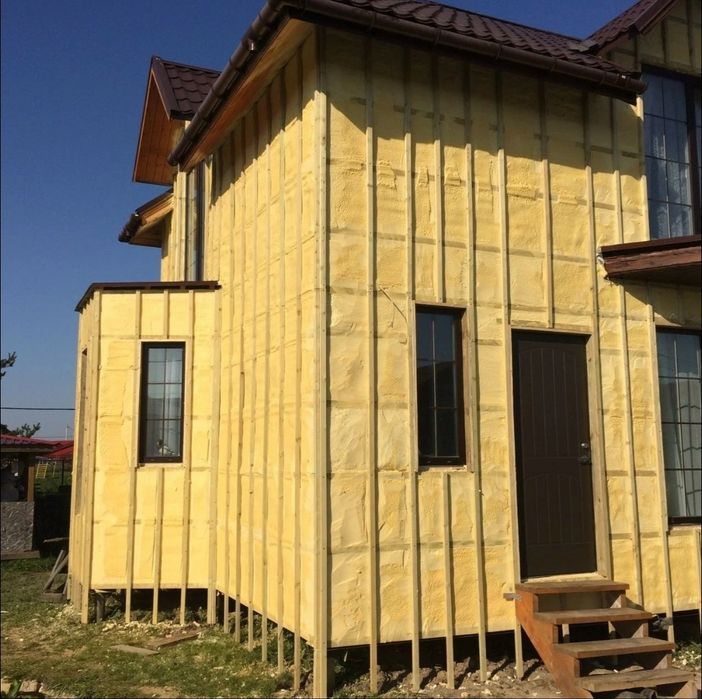 Утепление домов, крыши ППУ