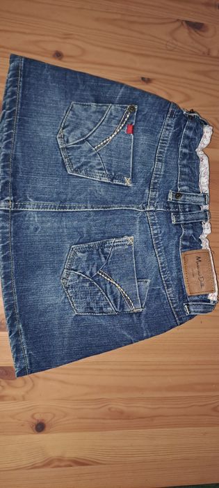 Дънкова поличка Massimo Dutti