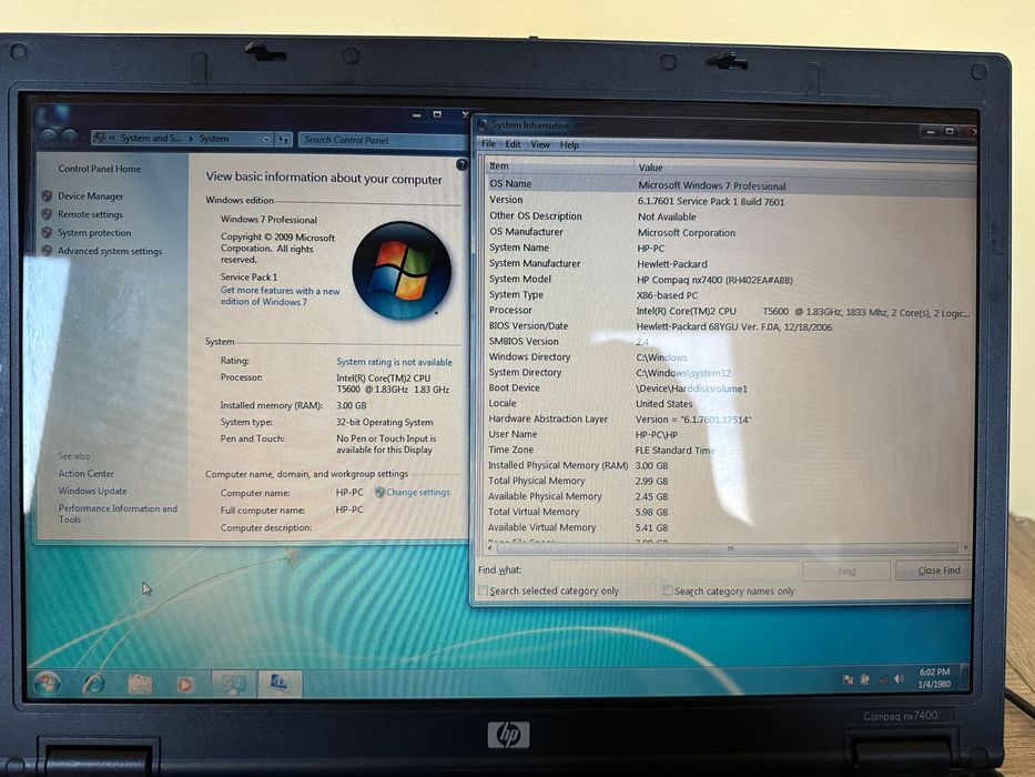 Лаптопи HP Compaq NX7400