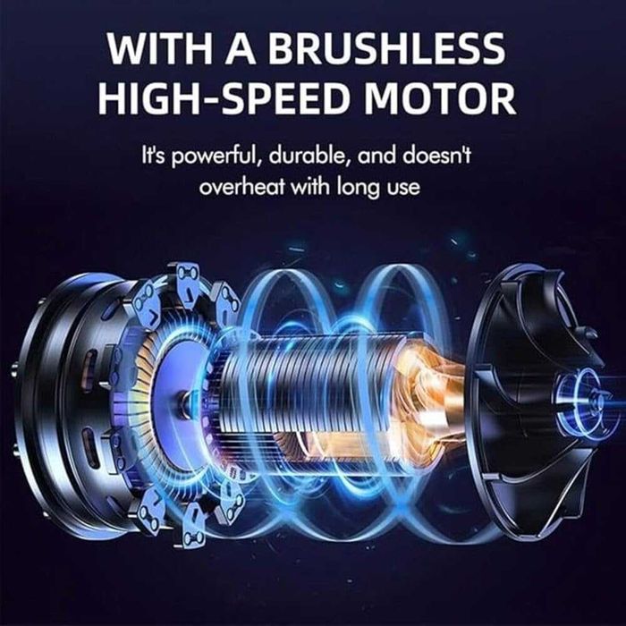 Преносим Турбо Сешоар С Батерия, 48V-Lithium, Къмпинг, Скара, Риболов