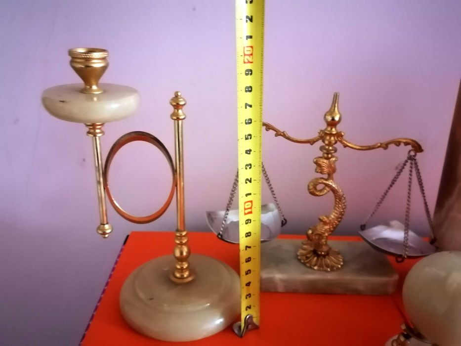 Уникално Красив Колекционерски Комплект От Оникс И Позлата