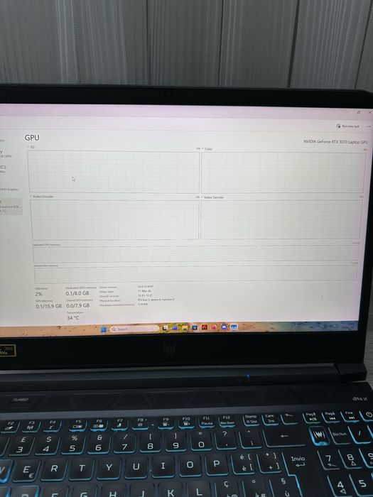 Laptop Gaming Acer Predator Helios 300 ( i7-11800H, RTX 3070, 16GB RAM, QHD 165Hz)