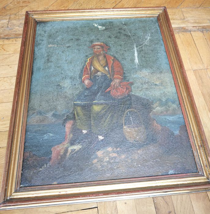 Tablouri in ulei pe panza PESCAR PE TARM