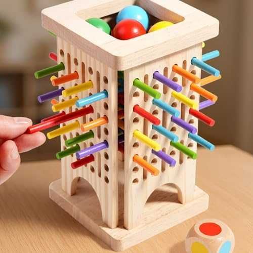 Нови Образователна дървена игра за броене и математика за деца Монтесори с пръчици за пътуване