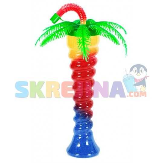 НОВО! Атрактивни чаши ПАЛМА за скрежина, смути и фреш 350 мл