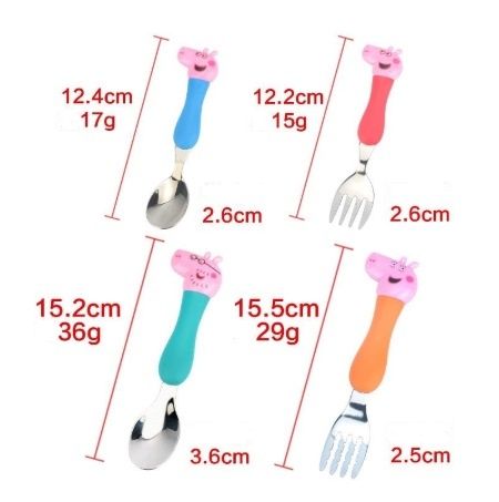 Прибори за Хранене с Прасето Пепа Peppa Pig 4 броя
