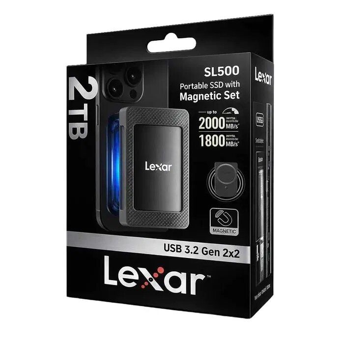 Lexar SL500 Magnetic SSD 2TB | 2000MB/s | MagSafe | USB-C |100% ORGNAL