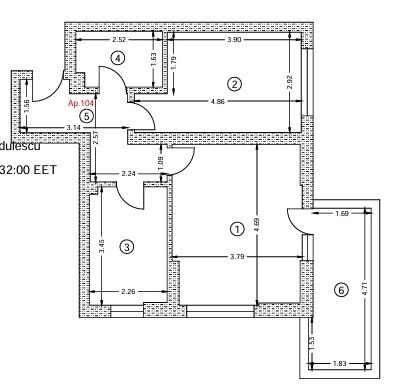 Apartament 2 camere de inchiriat REZERVAT pana la 25.09.2026