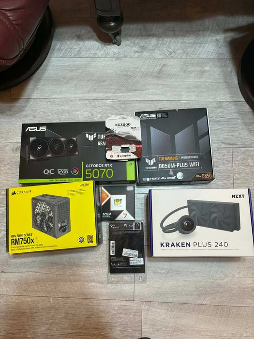 Геймърски компютър за 5000лв AMD RYZEN 7 9800 NVIDIA GeForce RTX 5070