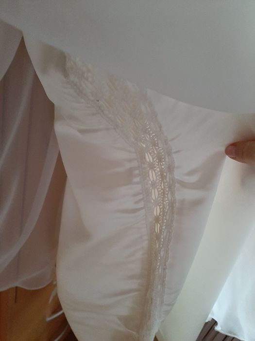 Rochie alba voal,, de ocazie