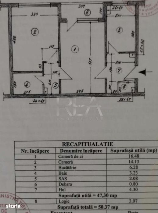2 camere, 6/10, anvelopat ,51 mp,-Gorjului