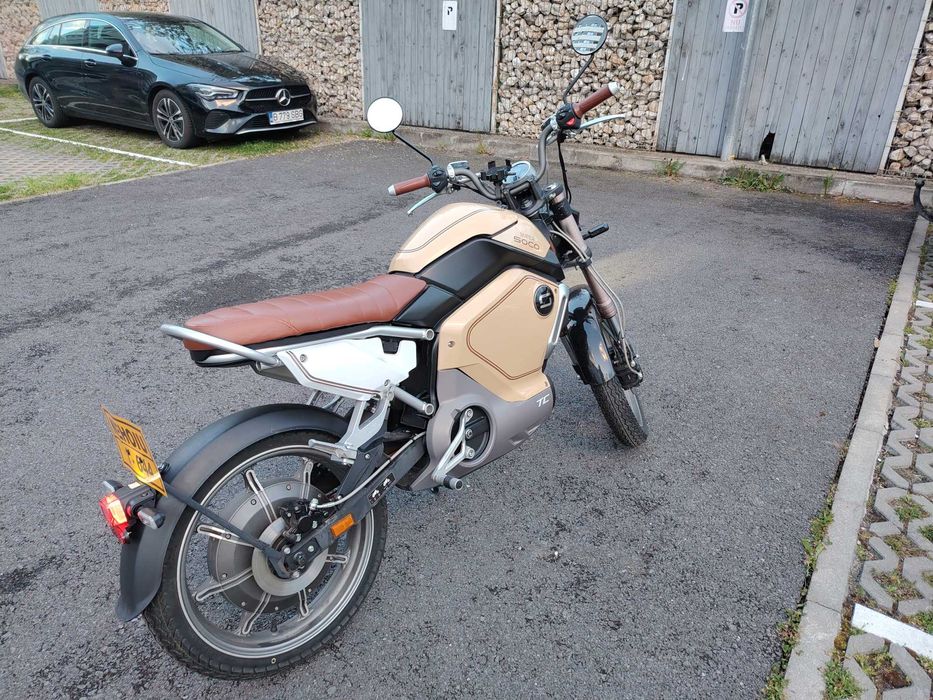 Scuter electric Super Soco TC, baterie reconditionata, permis B sau AM