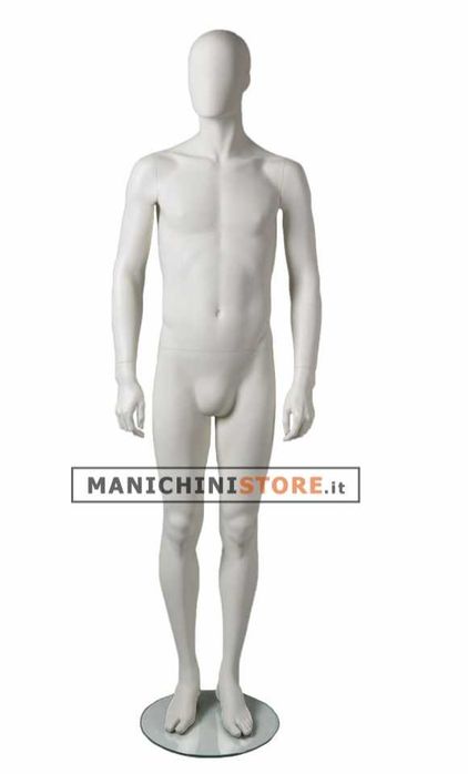Manechini noi premium - Manchini Store Moon Collection egg head mannequin - White