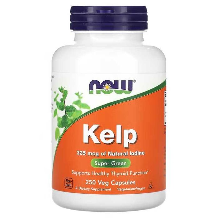 NOW Foods, Kelp бурые водоросли Йод 150 и 325 мкг, 200 и 250 таблеток