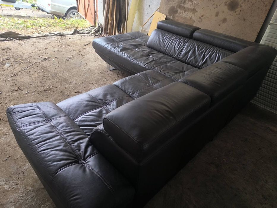 Кожен диван естествена кожа