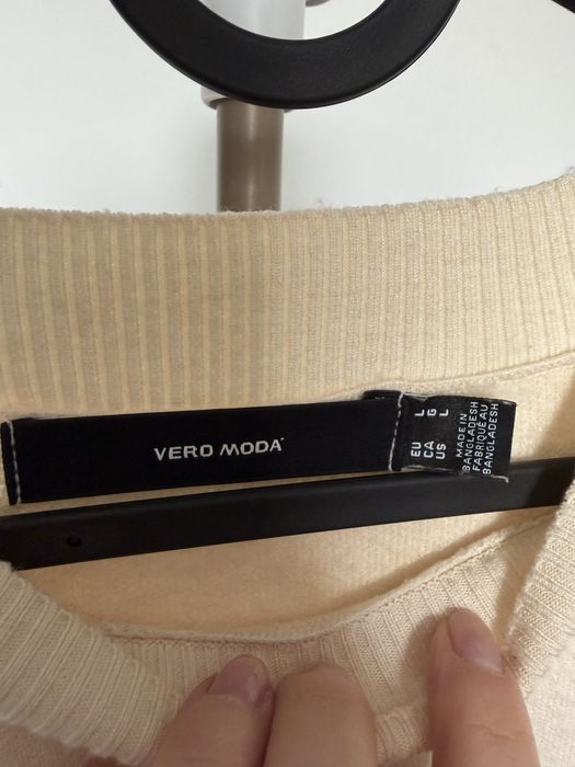 Vero Moda Pulover bej cu dungi L
