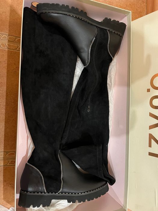 Ботуши Quazi - велур и кожа