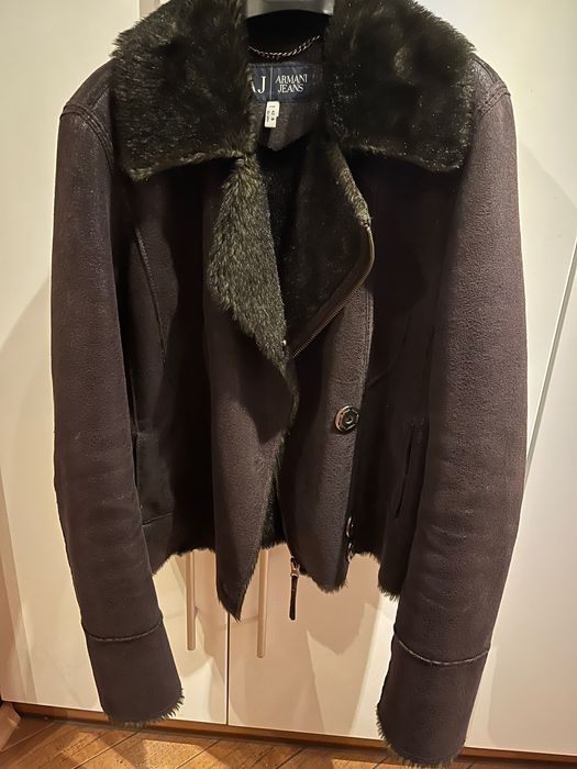 Кожено кафяво яке 34 - Armani