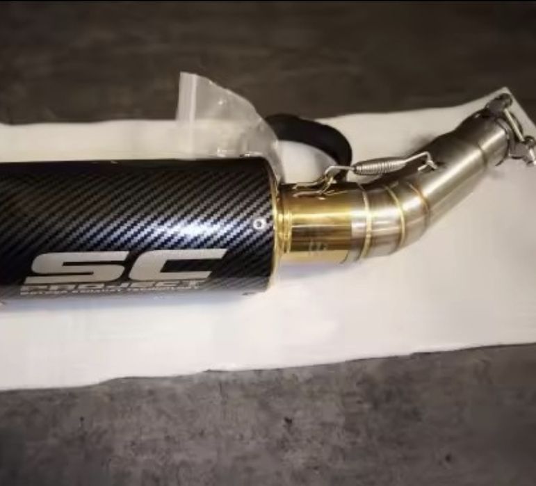 Evacuare mid pipe Honda Hornet PC41 2007-2013 cot intermediar teava legatura finala  NOUA