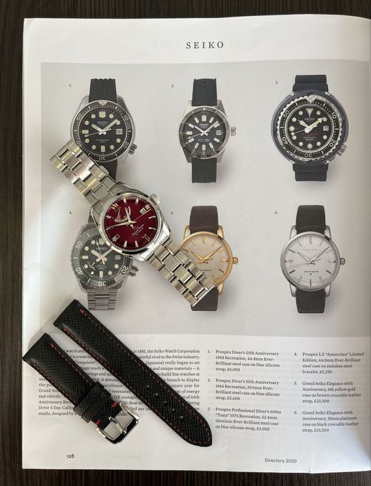 Curea de ceas din piele Saffiano de la Conceria il Ponte - Toscana