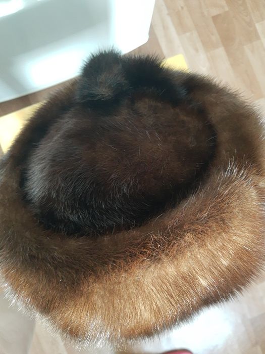 Шапка норковая высокая