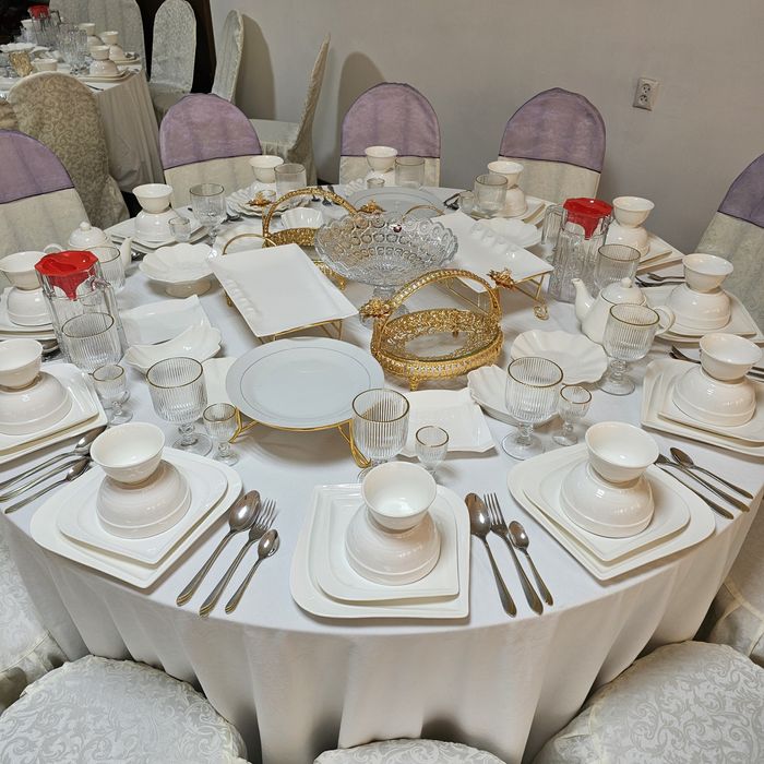 Прокат Аренда Стол Посуда Самал 3