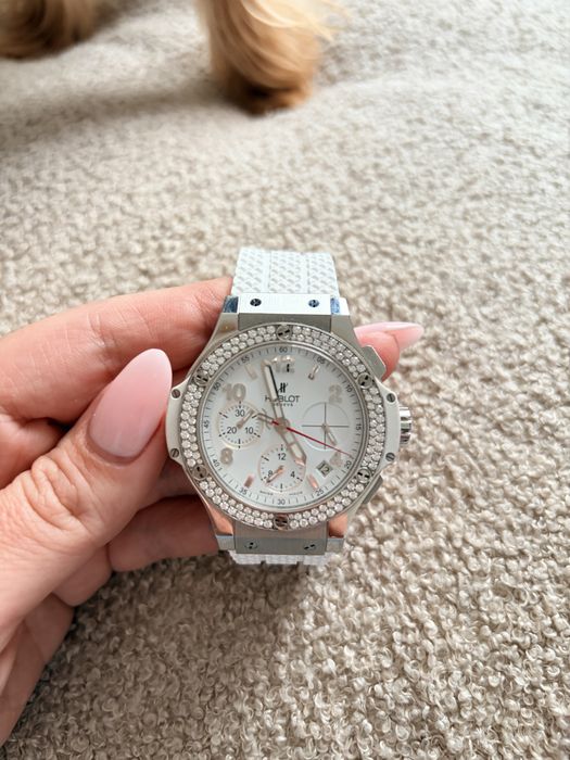 Hublot big bang lady 41mm бял