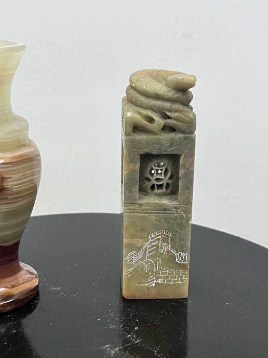 Set doua bibelouri din piatra onix statuete figurine bibelou ieftine