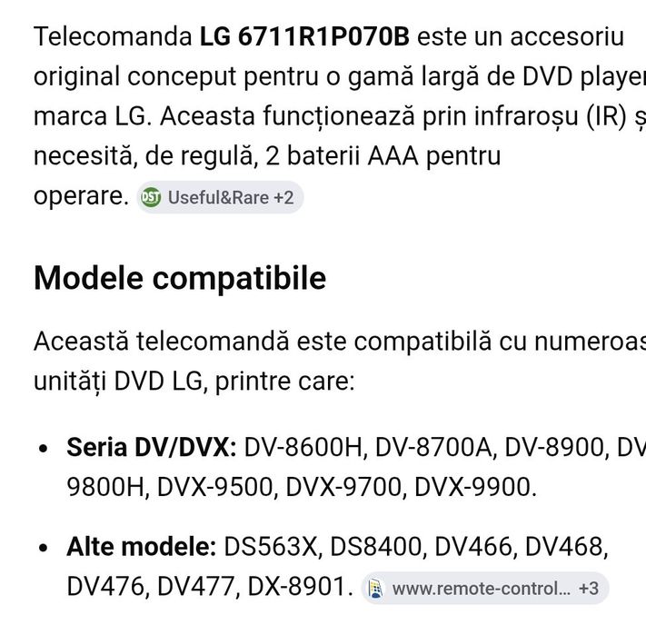 Telecomenzi originale Sony,  LG, Philips, Yamada