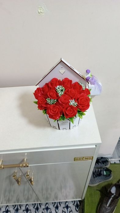 Sovunli gul dekoratsiyasi