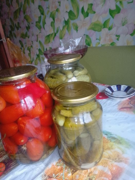 Продам соленые огурчики и помидоры